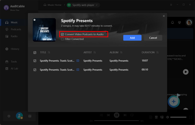 Enable Spotify Podcast Download