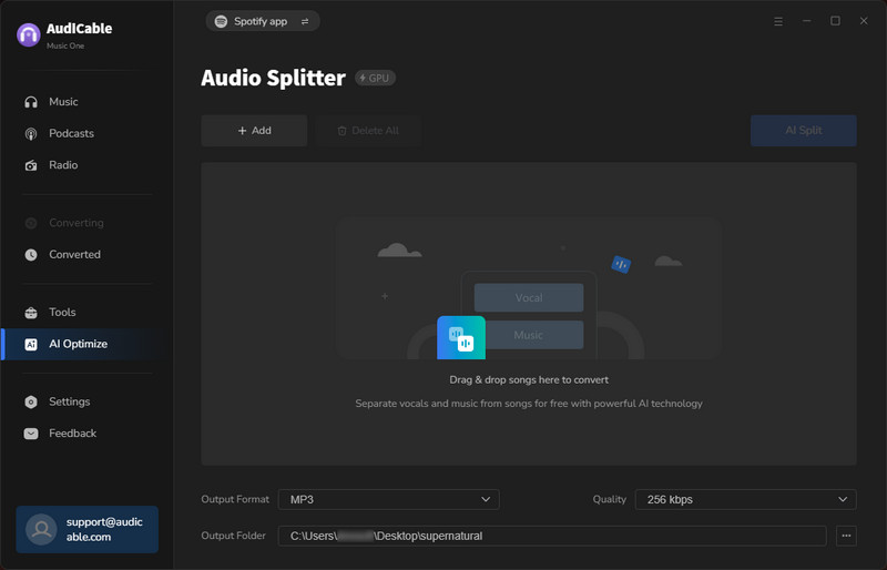 AudiCable AI Audio Splitter