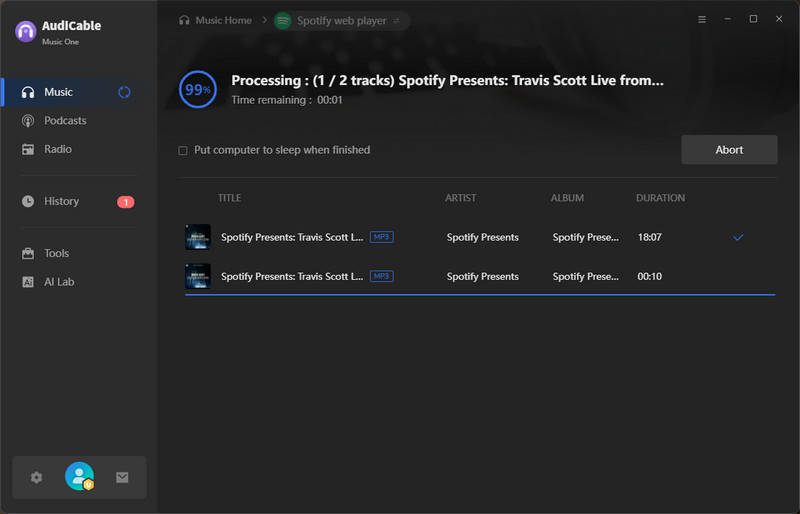 Rip Spotify Video Podcasts to MP3
