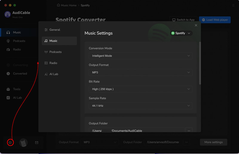 Choose Output Parameters