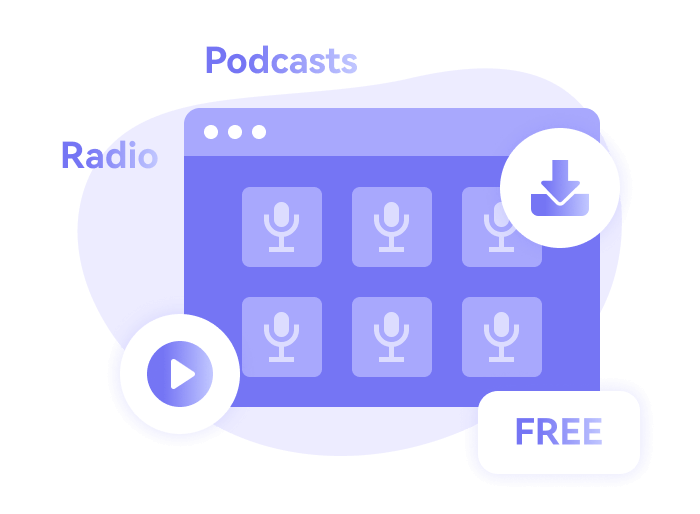 download podcasts and radios to MP3