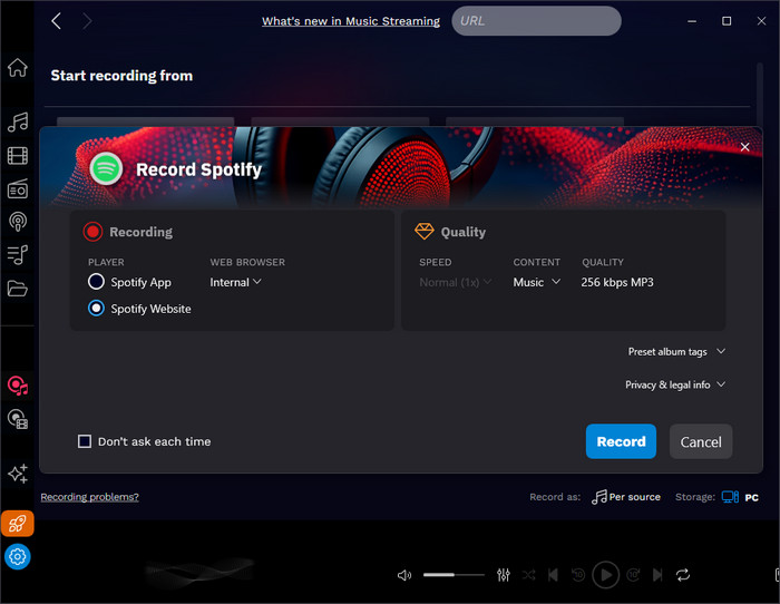 audials music recorder