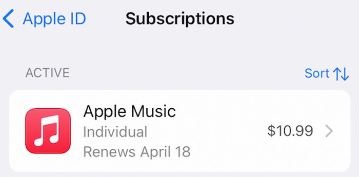 Active Apple Music Subscription