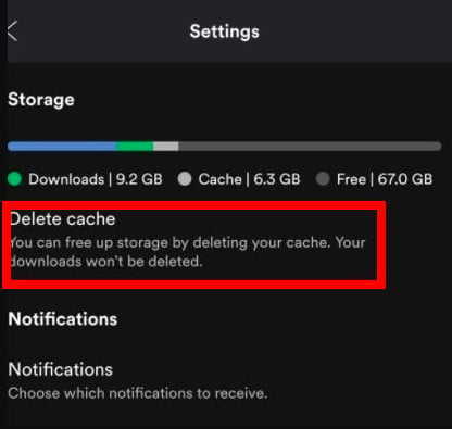 Delete Cache