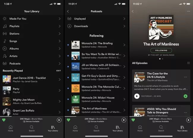 Download Podcasts on Spotify App