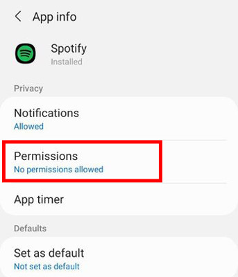 Allow Spotify Access