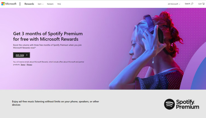 Join Microsoft Reward Program