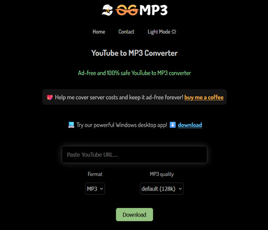 Safe YouTube to MP3 Website