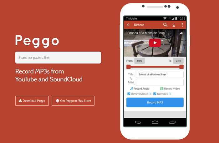 Peggo Android YouTube to MP3 Converter