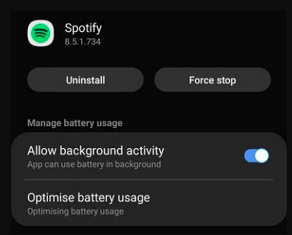 Enable Background Activity for Spotify Mod