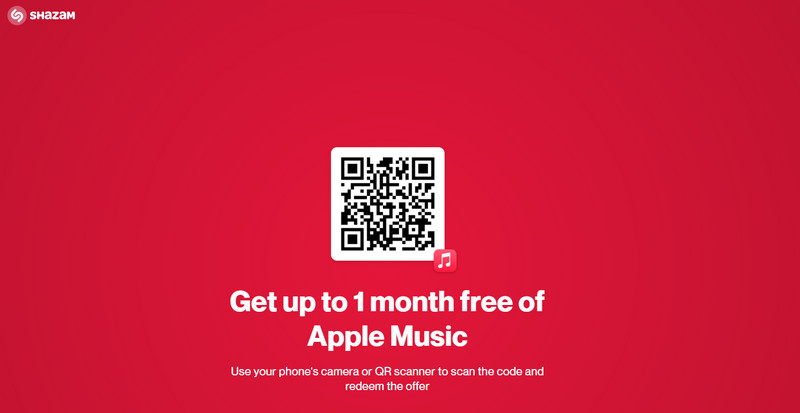 Claim Free Apple Music from Shazam