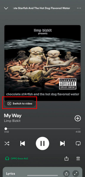 Watch Spotify Music Video on Mobile