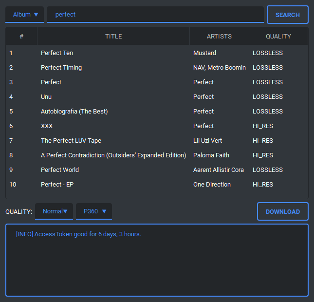 Tidal MP3 Media Downloader