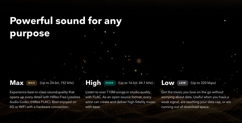 Tidal Audio Quality