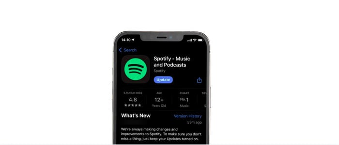 Update Spotify on Mobile