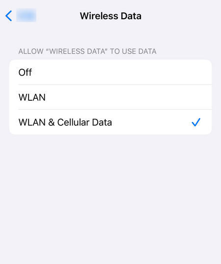 Enable Celluar Data